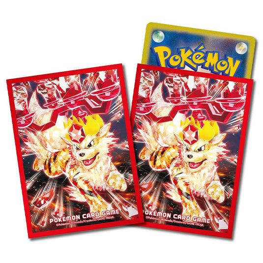 Pokemon - Premium Gloss Terastal Arcanine - Card Sleeves (64 Sleeves)