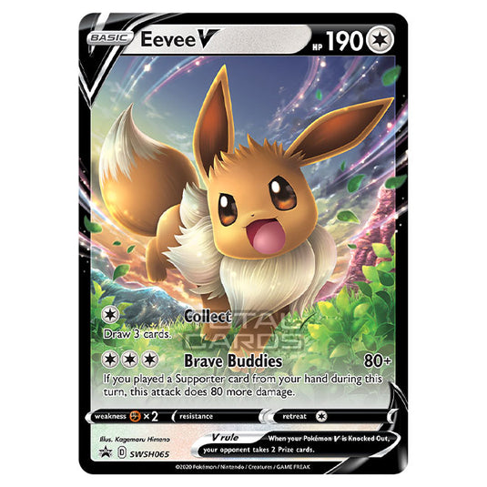 Pokemon - Sword & Shield - SWSH Black Star Promos - Eevee V - SWSH065