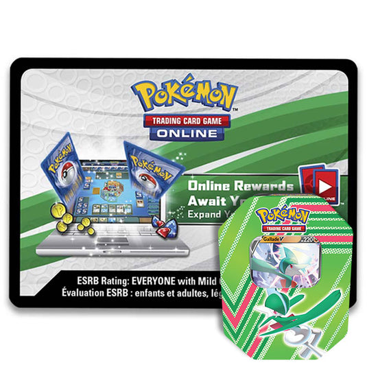 Pokemon - Hidden Potential Gallade V Tin - Online Code Card Pokemon - Hidden Potential Gallade V Tin - Online Code Card