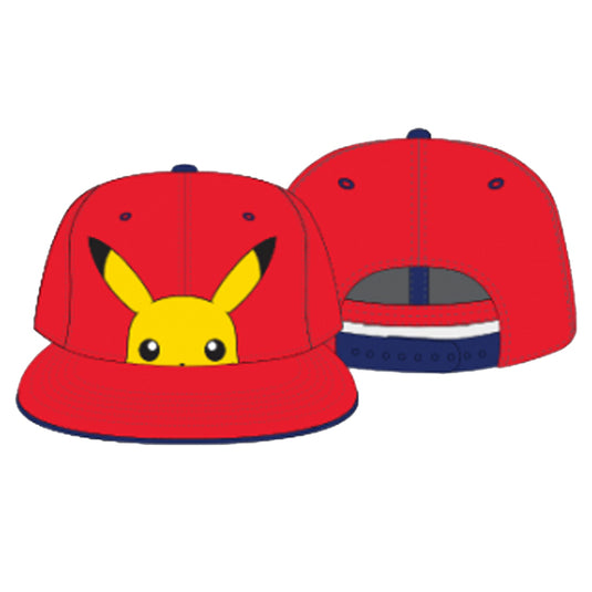 Pokemon - Pikachu Red - Kids Snapback Cap