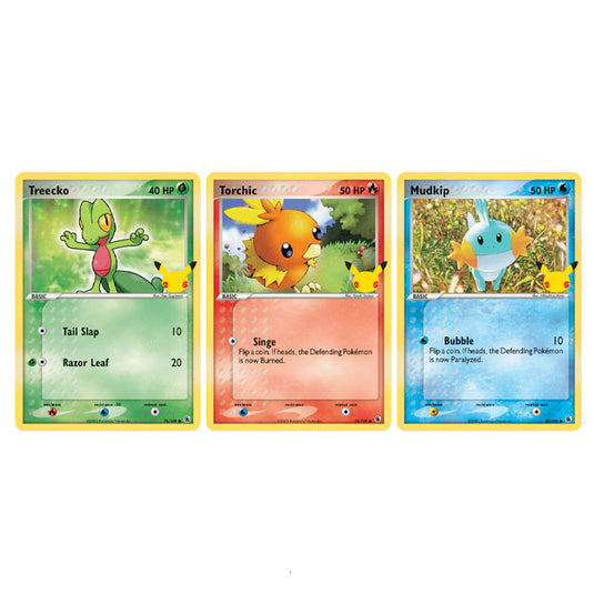 Pokemon - 25th Anniversary Hoenn Starters - 3 Pack Oversize Booster Exclusive