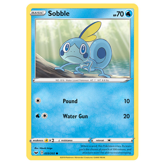 Pokemon - Sword & Shield - Base Set - Sobble (Holo 055/202)