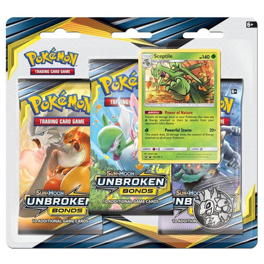 Pokemon - Sun & Moon - Unbroken Bonds - 3 Pack Blister