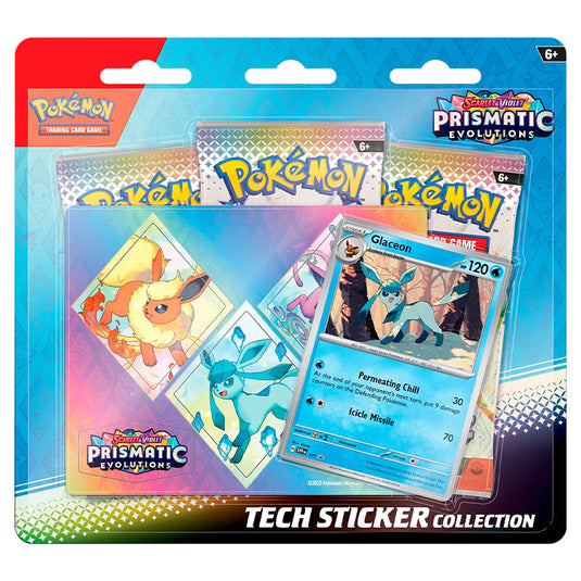 Pokemon - Scarlet & Violet - Prismatic Evolutions - Tech Sticker Collection - Glaceon