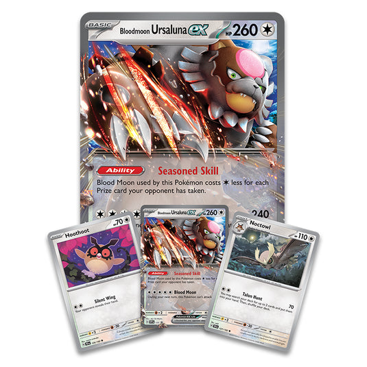 pokemon bloodmoon ursaluna ex box promo cards