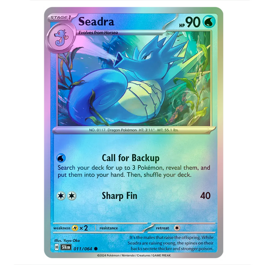 Pokemon - Scarlet & Violet - Shrouded Fable - Seadra (Cosmo Holo) - 011/64