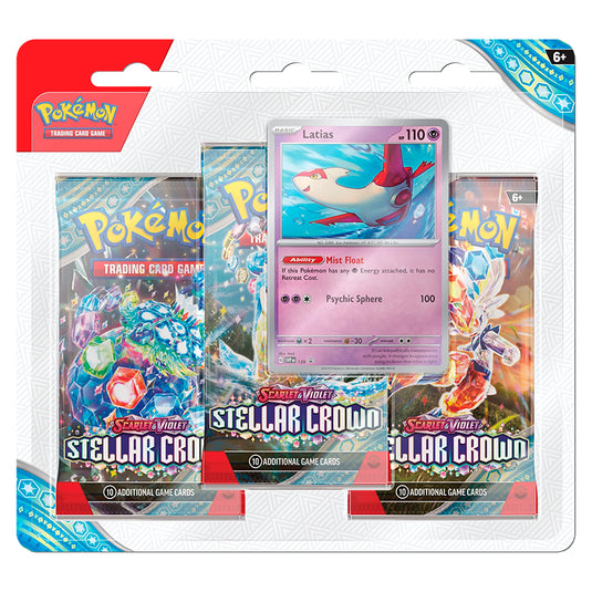 Pokemon Scarlet & Violet Stellar Crown 3 Pack Blister Latias