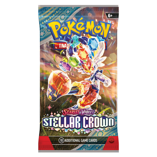 pokemon scarlet and violet stellar crown booster pack cinderace