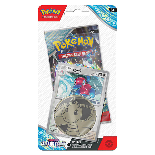 pokemon scarlet and violet stellar crown premium checklane blister porygon2