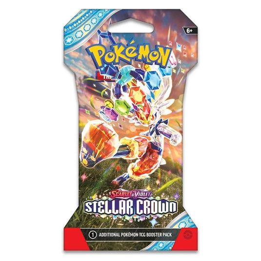 pokemon scarlet and violet stellar crown sleeved booster cinderace