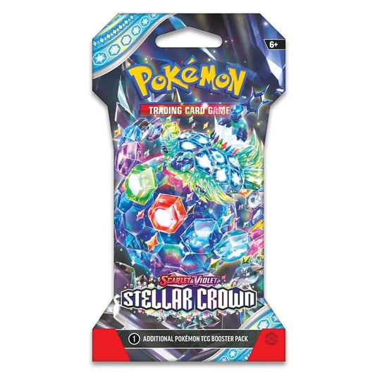 pokemon scarlet and violet stellar crown sleeved booster terapagos