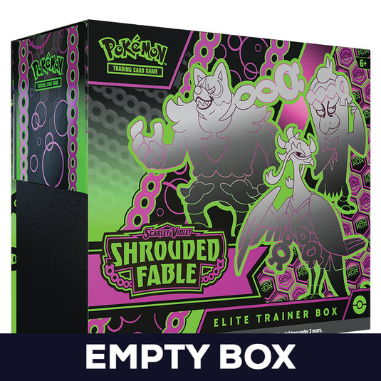 pokemon shrouded fable elite trainer box empty box