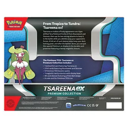 Pokemon Tsareena ex Premium Collection back