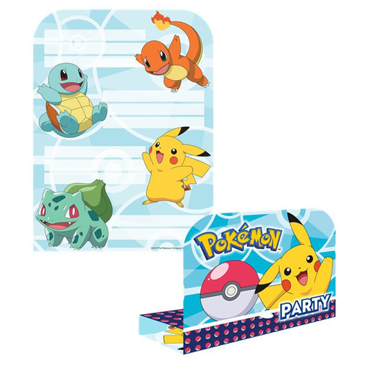 Pokemon - Kanto Starters - Party Invitations (Pack of 8)