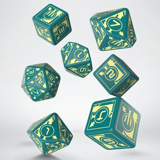 Polaris RPG Turquoise & light yellow dice