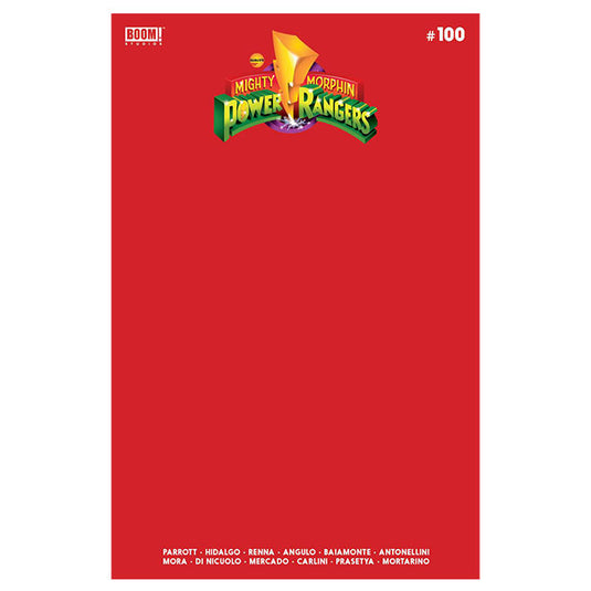 Mighty Morphin Power Rangers - Issue 100 Cover D Blank Sketch Variant