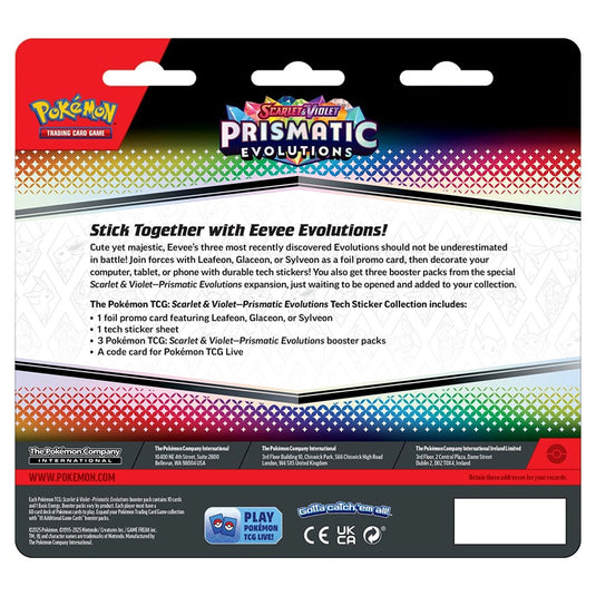 Pokemon - Scarlet & Violet - Prismatic Evolutions - Tech Sticker Collection - Glaceon