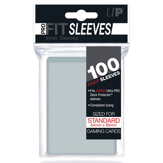 Ultra Pro - Standard Sleeves - Pro-Fit Card Clear - (100 Sleeves)