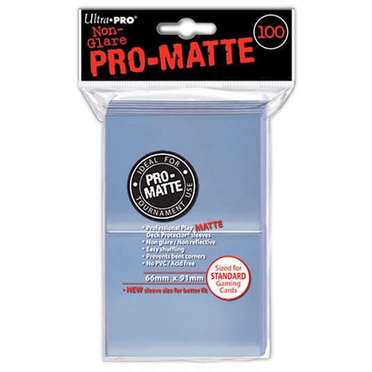 Ultra Pro - Standard Deck Protector - PRO-Matte Clear - (100 Sleeves)