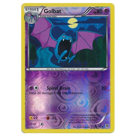 Pokemon - Black & White - Plasma Storm (Reverse Holo) - Golbat - 54/135