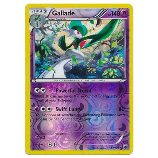 Pokemon - Black & White - Plasma Storm (Reverse Holo) - Gallade - 61/135