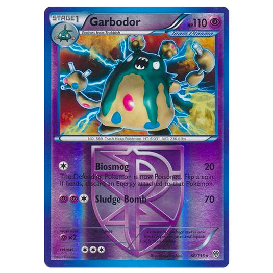 Pokemon - Black & White - Plasma Storm (Reverse Holo) - Garbodor - 66/135