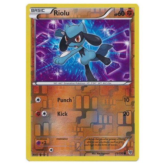 Pokemon - Black & White - Plasma Storm (Reverse Holo) - Riolu - 75/135