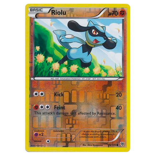 Pokemon - Black & White - Plasma Storm (Reverse Holo) - Riolu - 76/135