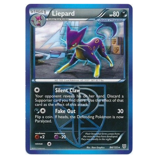 Pokemon - Black & White - Plasma Storm (Reverse Holo) - Liepard - 84/135