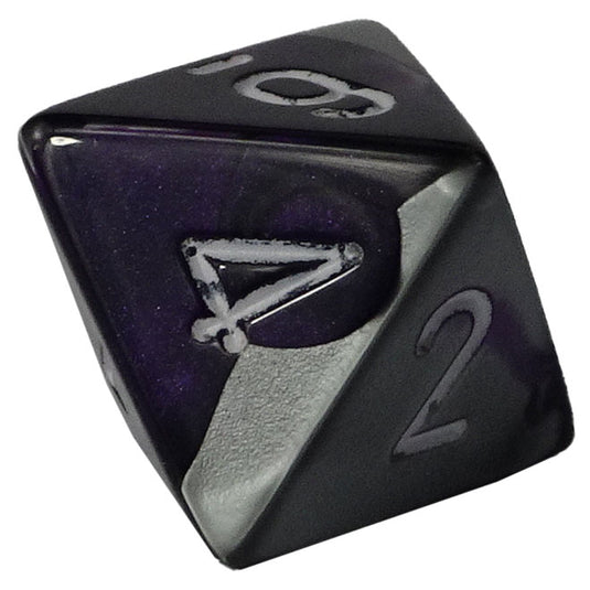 Chessex - Gemini 16mm D8 - Purple-Silver w/White