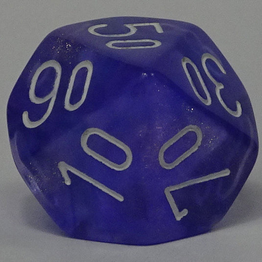 Chessex - Signature 16mm D10/100 - Borealis - Purple with White