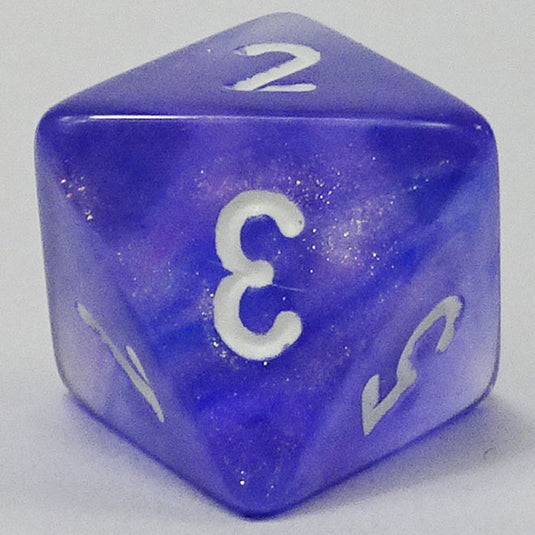 Chessex - Signature 16mm D8 - Borealis - Purple with White