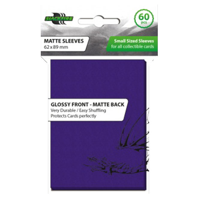 Blackfire - Small Matte Sleeves - Purple (60 Sleeves) Blackfire - Small Matte Sleeves - Purple (60 Sleeves)