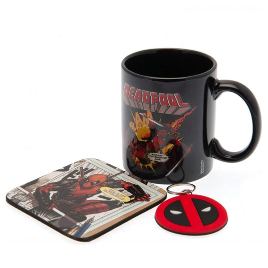 Pyramid Mug, Coaster and Keychain Sets - Deadpool (Merc Goals)