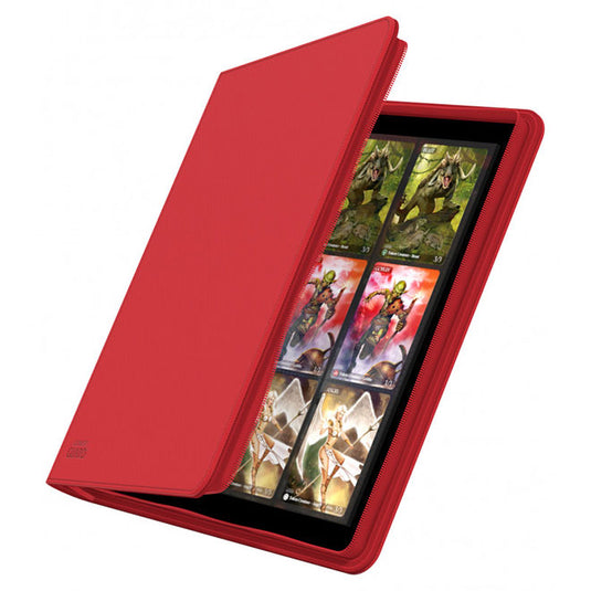 Ultimate Guard - QUADROW Zipfolio 480 - 24-Pocket XenoSkin - Red