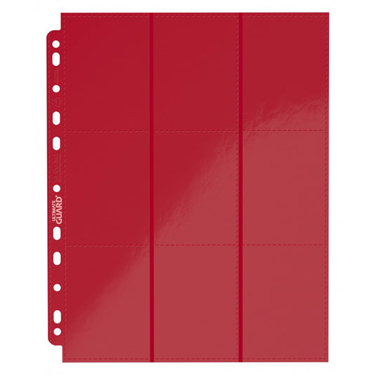 Ultimate Guard - 18-Pocket Pages - Side Loading Red (10)