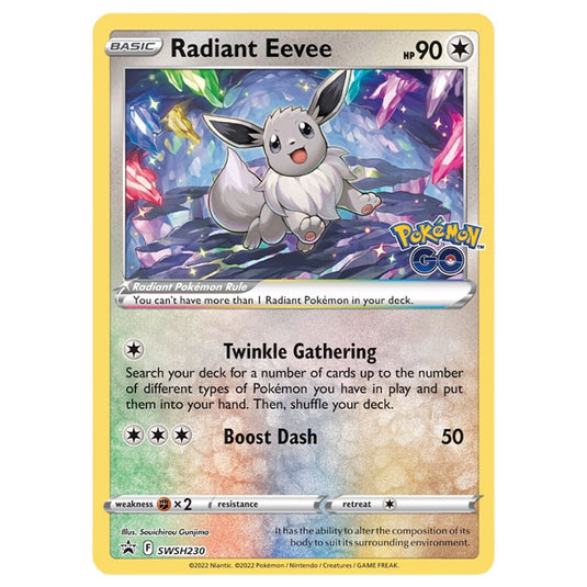 Pokemon - Sword & Shield - SWSH Black Star Promos - Radiant Eevee - SWSH230