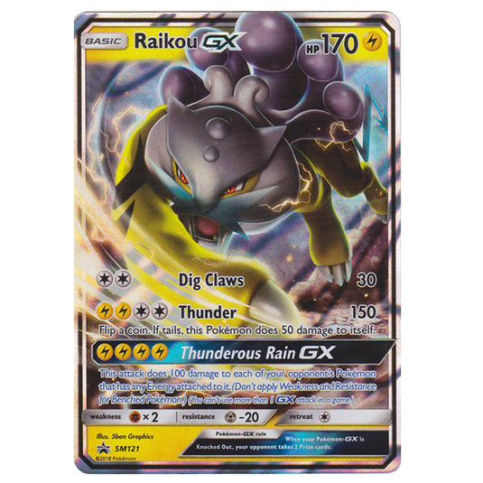 Pokemon - Sun & Moon - SM Black Star Promos - Raikou GX - SM121