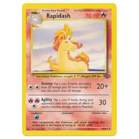 Pokemon - Jungle - Rapidash - 44/64