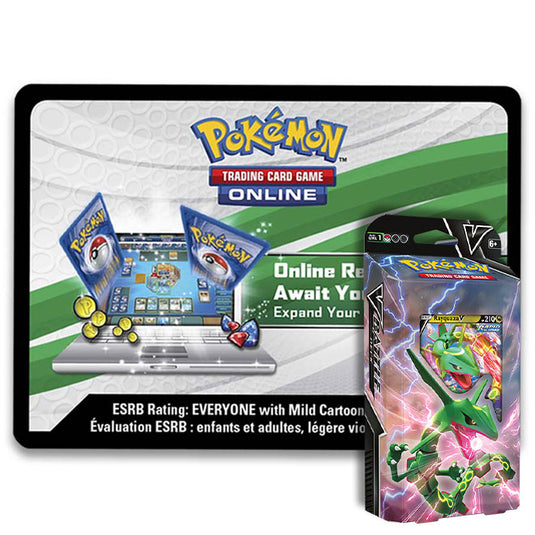 Pokemon - Rayquazua V Battle Deck - Online Code Card