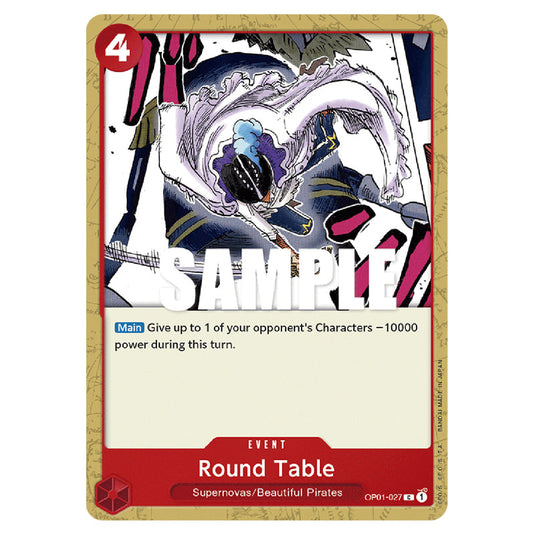 Round Table OP01-027 card from the One Piece set Romance Dawn
