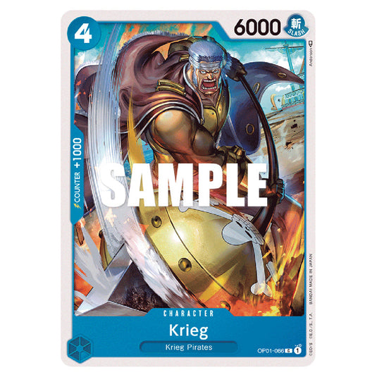 Krieg OP01-066 card from the One Piece set Romance Dawn