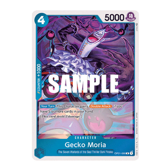 Gecko Moria OP01-068 card from the One Piece set Romance Dawn