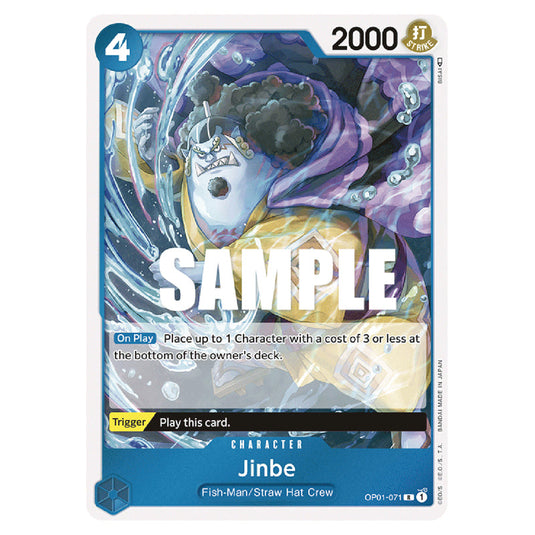Jinbe OP01-071 card from the One Piece set Romance Dawn