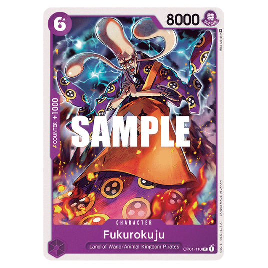 Fukurokuju OP01-110 card from the One Piece set Romance Dawn