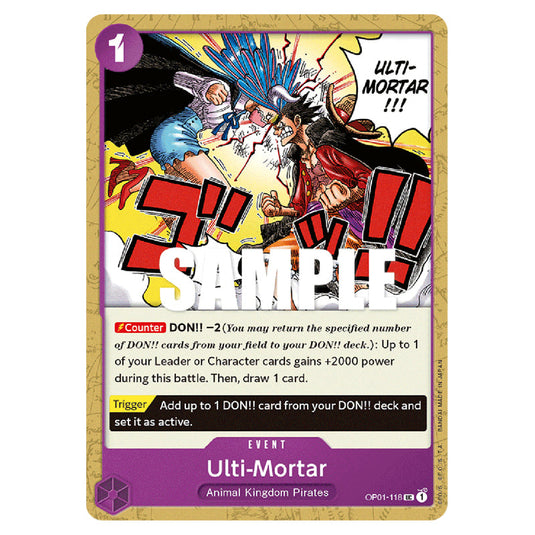 Ulti-Mortar OP01-118 card from the One Piece set Romance Dawn