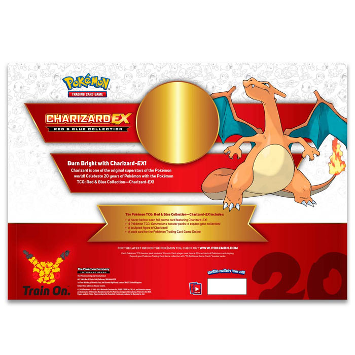 Pokemon - Red & Blue Collection - Charizard EX Box Pokemon - Red & Blue Collection - Charizard EX Box