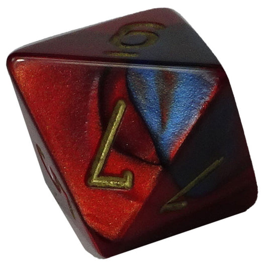 Chessex - Gemini 16mm D8 - Blue-Red w/Gold