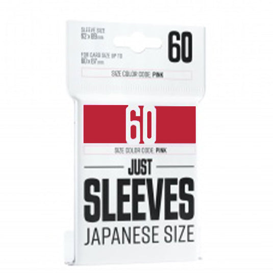 Just Sleeves - Japanese Size - Red (60 Sleeves)