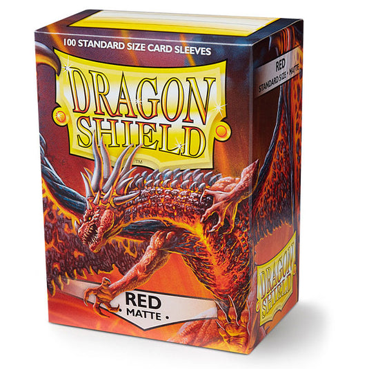 Dragon Shield - Standard Matte Sleeves - Red - (100 Sleeves)